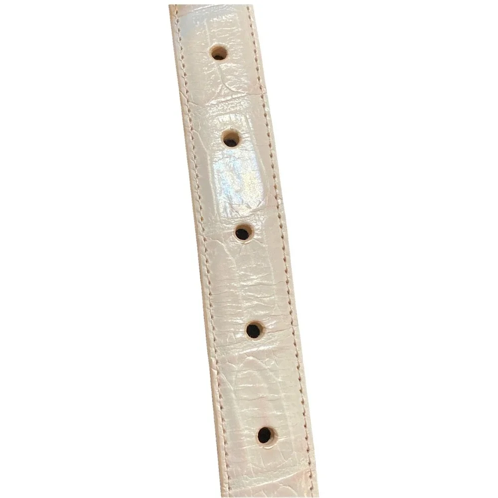 Brighton Pink Leather Vintage Belt With Silver Buckle Size ML/32 Western Girl